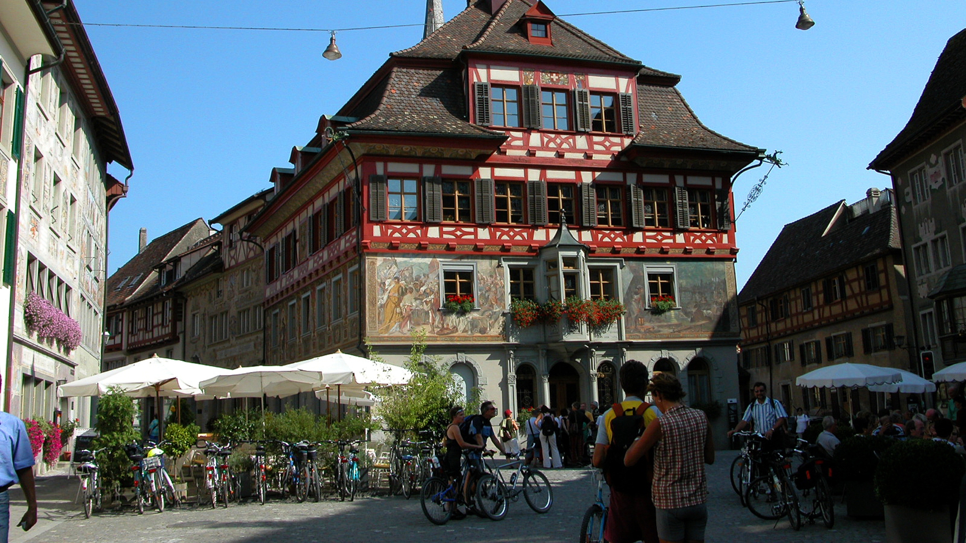 Stein am Rhein è il paese rinascimentale in Svizzera sull'estremità occidentale del lago di Costanza  ©  Achim Mende/Internationale Bodensee Tpurismus