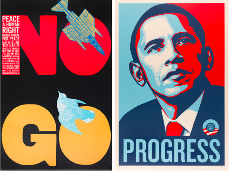 Poster di Seymour Chwast; Shepard Fairey, SFMOMA