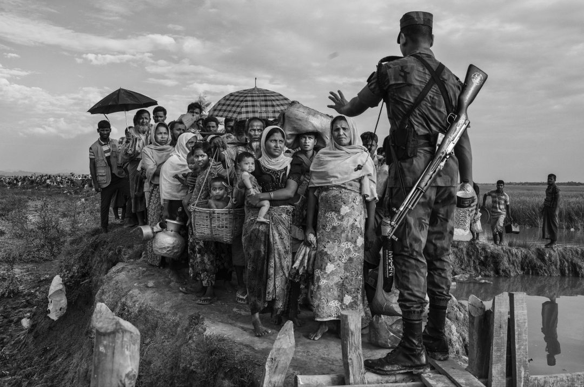 Rohingya Refugees Flee Into Bangladesh to Escape Ethnic Cleansing