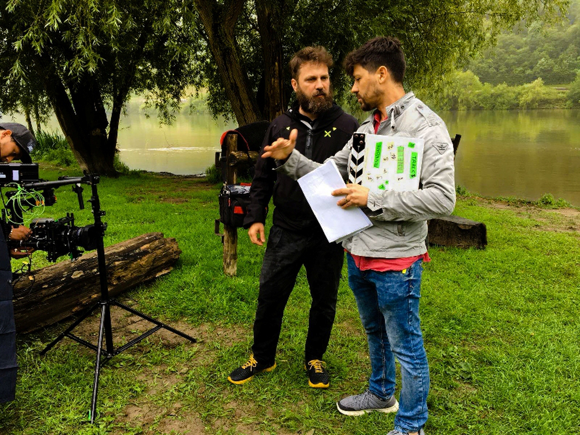 Le ninfee di Monet - Il regista di Giovanni Troilo sul set