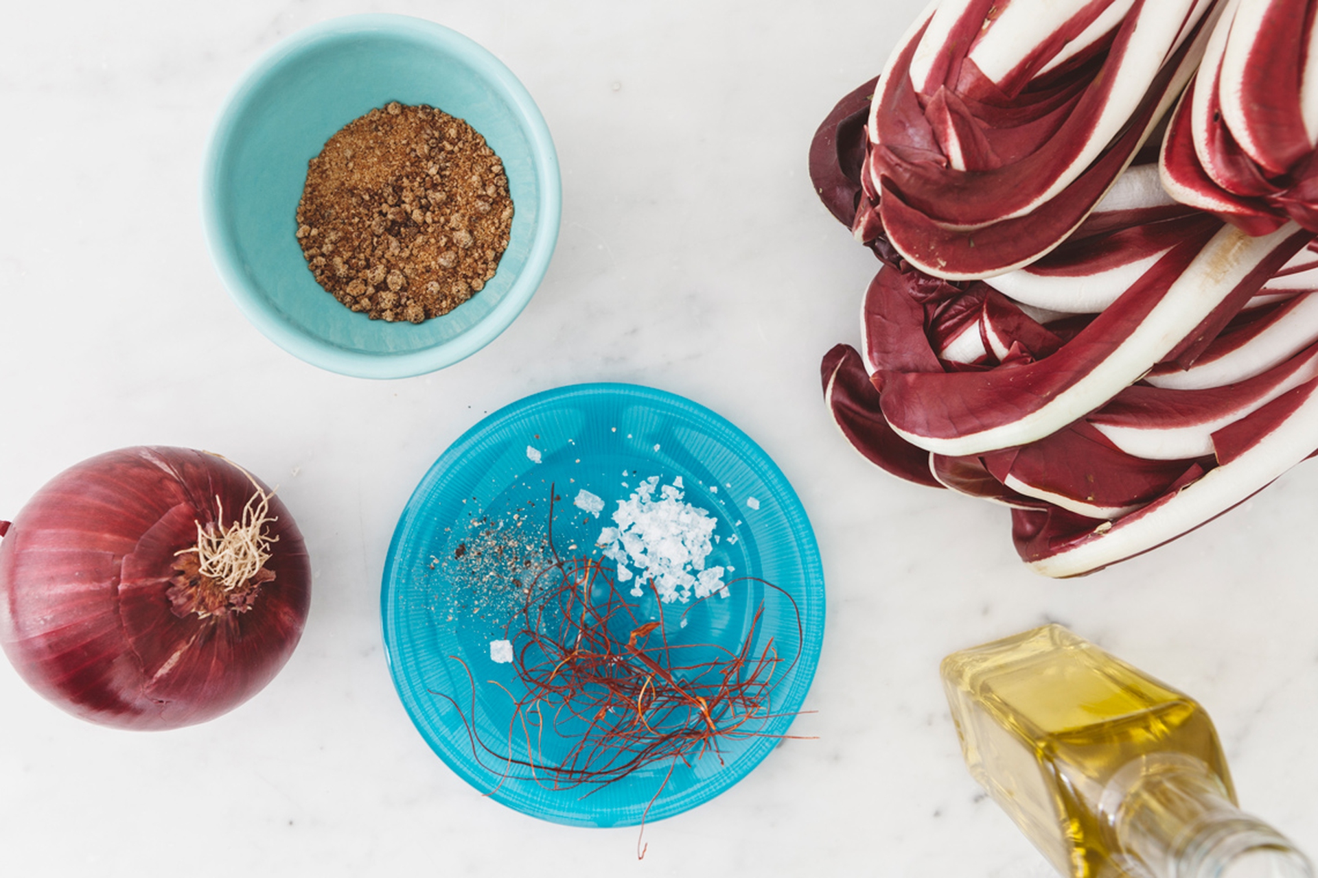 Baked radicchio with caramelised onions