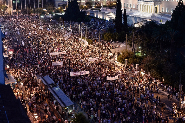 Grecia crisi manifestazione