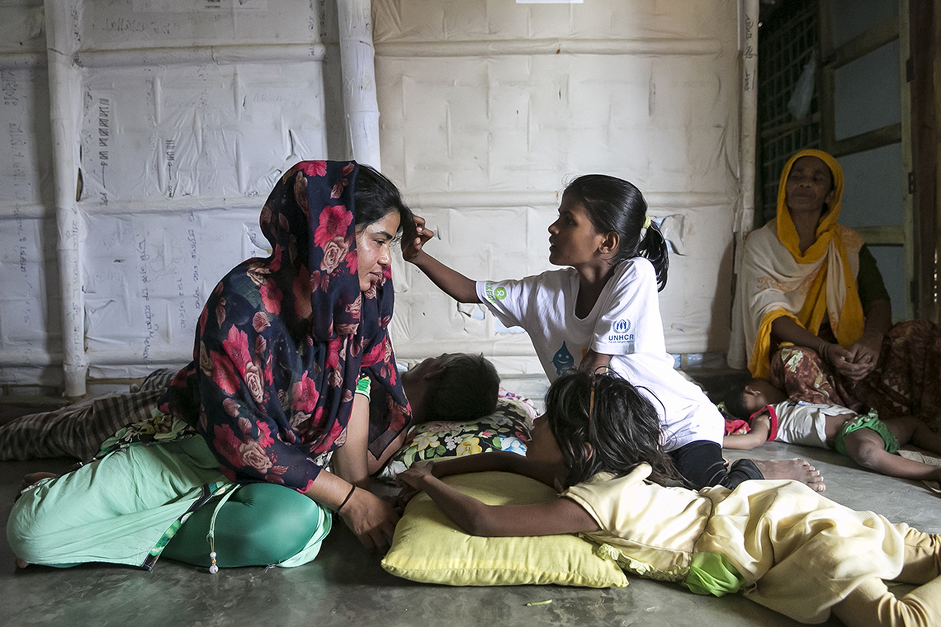 Un'attivista Rohingya che si è rifugiata in Bangladesh