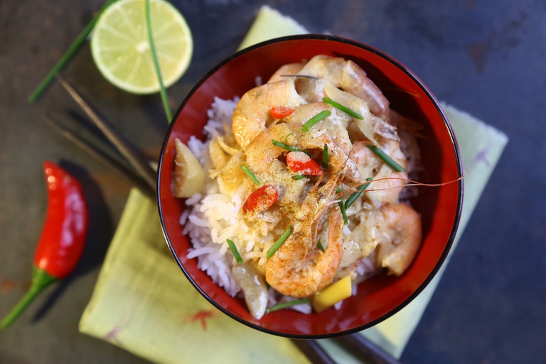 Riso basmati con gamberi