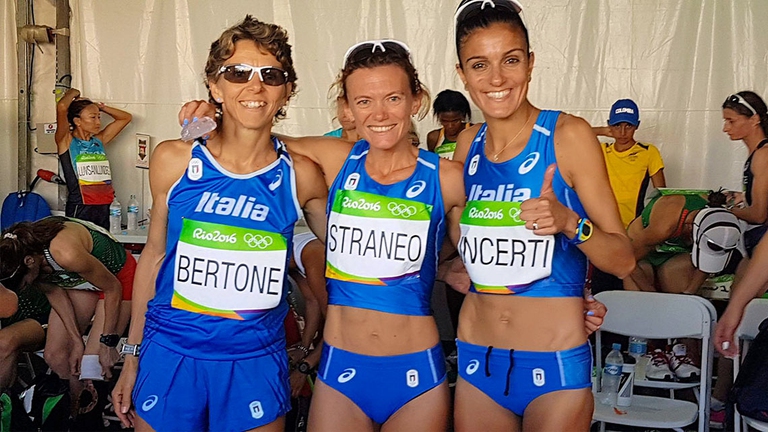 Catherine Bertone, Valeria Straneo e Anna Incerti © Fidal