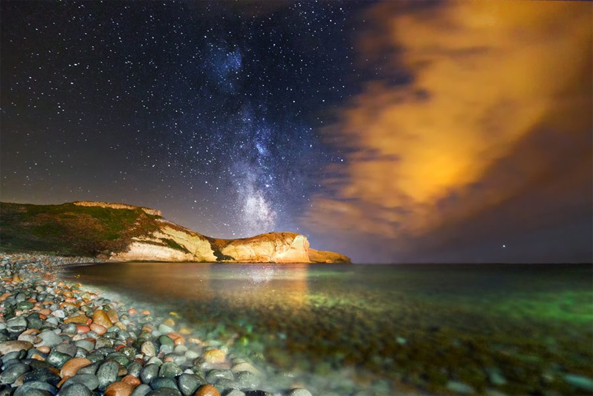 La Via Lattea dalla spiaggia
