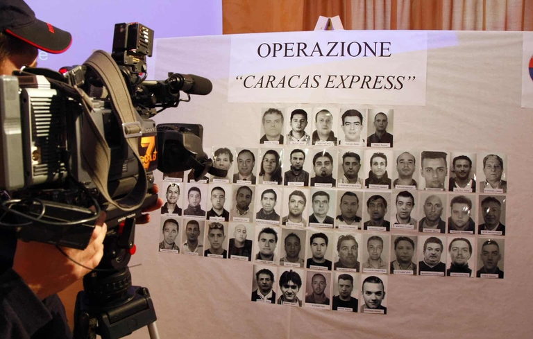 Un'operazione delle forze dell'ordine contro il traffico di droga controllato dalla 'ndrangheta, nel 2007
