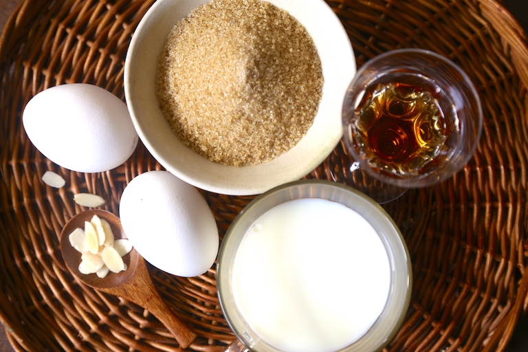 Île flottante su zabaione