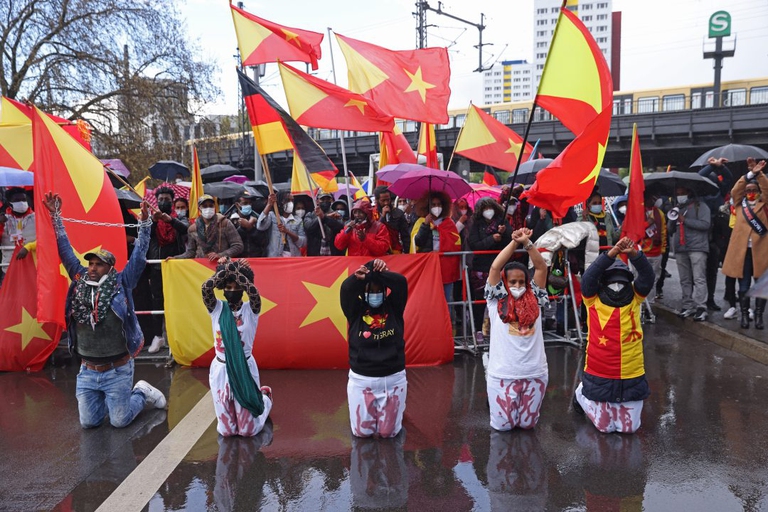 Manifestazione per il Tigray