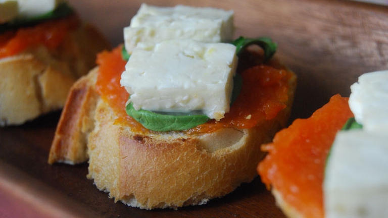 confettura zucca formaggio pane ricotta