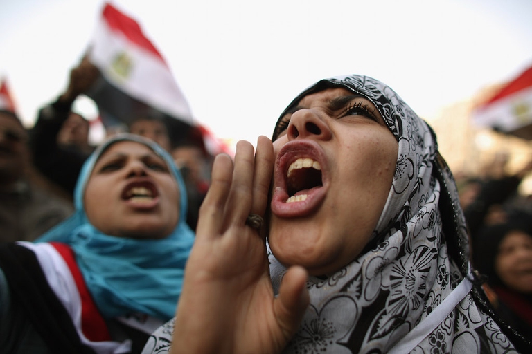 Egyptians Celebrate The First Anniversary Of The Revolution In Tahrir Square