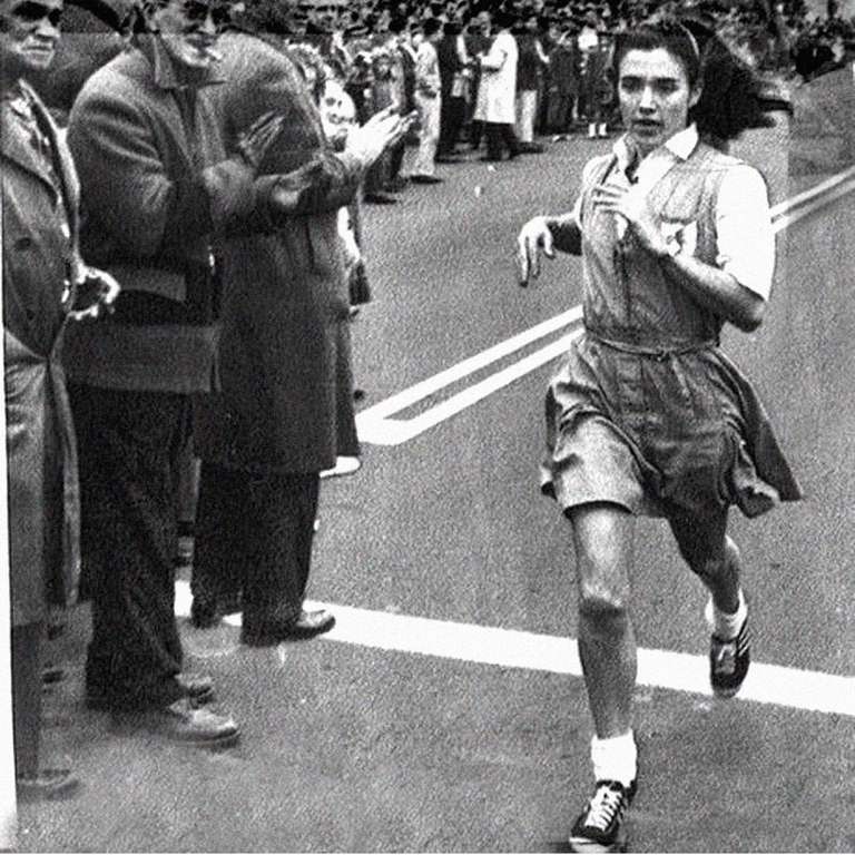 Nel 1960 Julia Chase-Brand si iscrive alla Manchester Road Race in Connecticut, in 1960, ma i funzionari minacciano di bandirla a vita. Nel 1961 corre senza permesso, e per evitare la sanzione dichiara che non avrebbe mai più partecipato a competizioni “per soli uomini”. Julia finisce la gara in 33 minuti e 40 secondi, al 128esimo posto, davanti a 10 uomini.