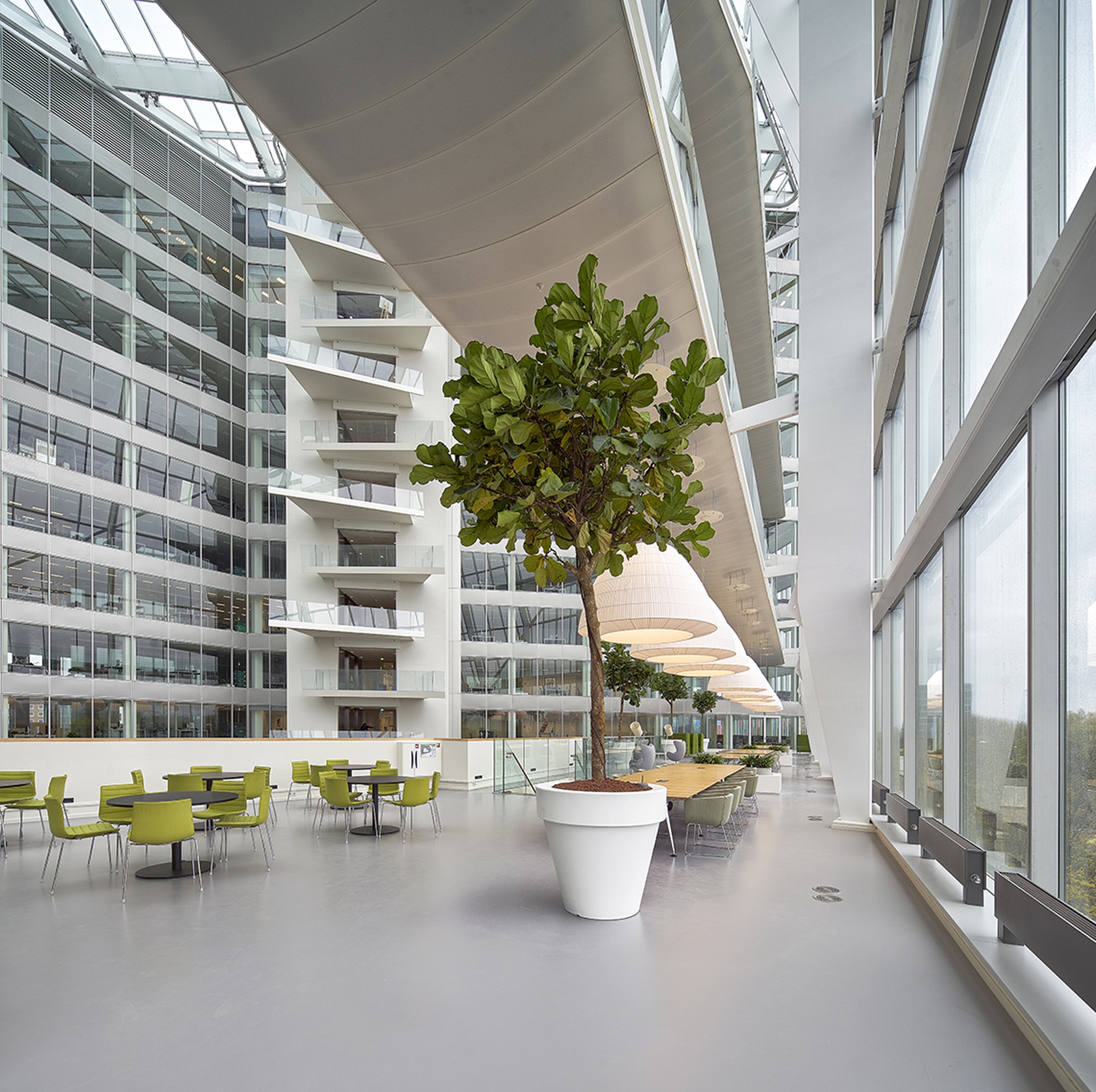 Inside the Edge's atrium