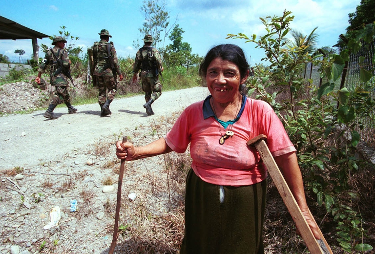 colombia civil war woman tiller