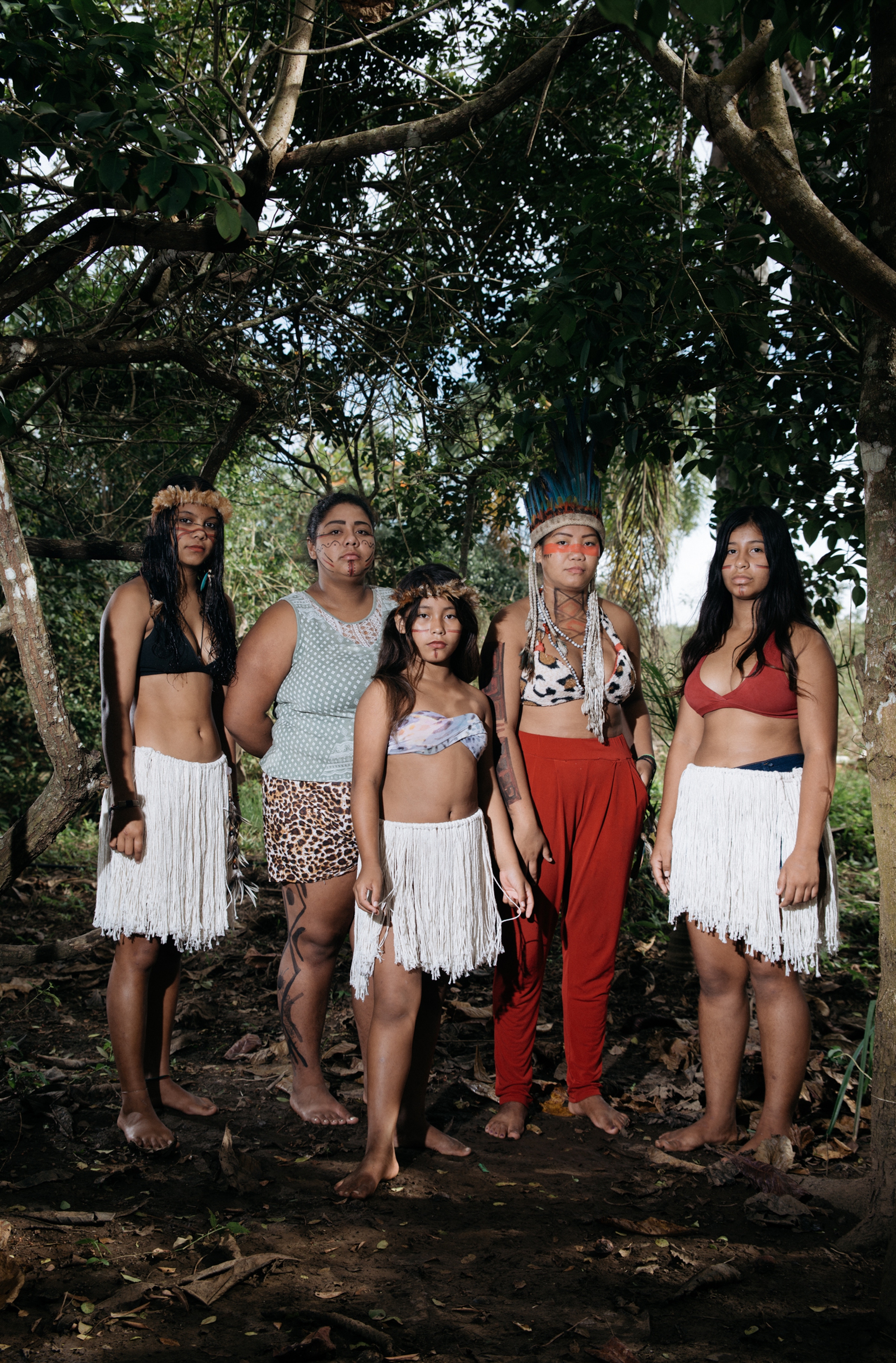 Indigenous tribes of Piaçaguera land in Brazil
