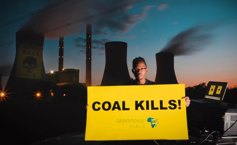 protest against coal power