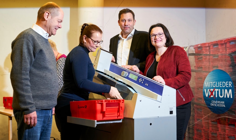 Germania referendum partito socialdemocratico grande coalizione