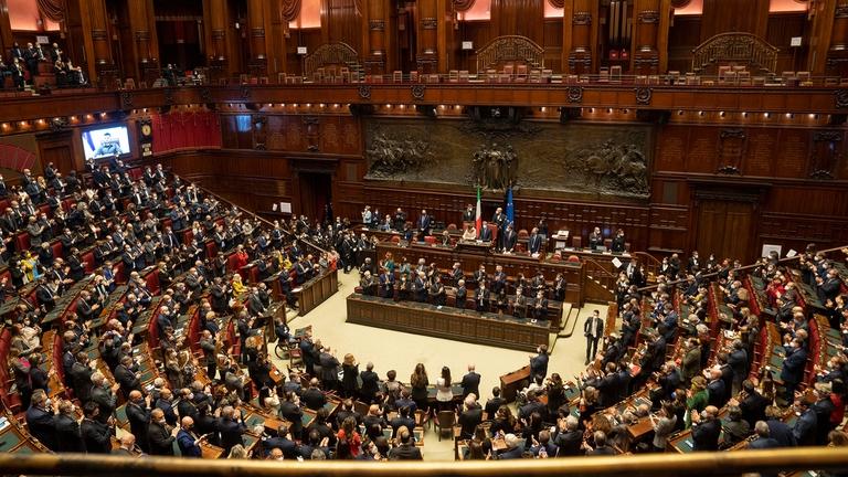 Il discorso di Zelensky al Parlamento italiano