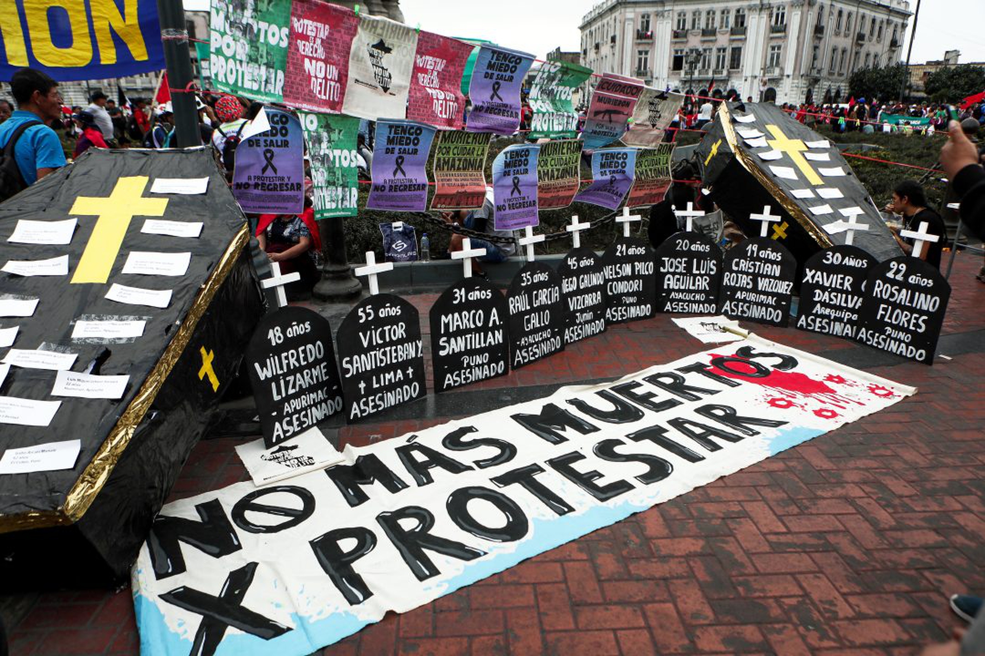 Protest against the government in Lima