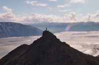 Midnight sun in Alaska