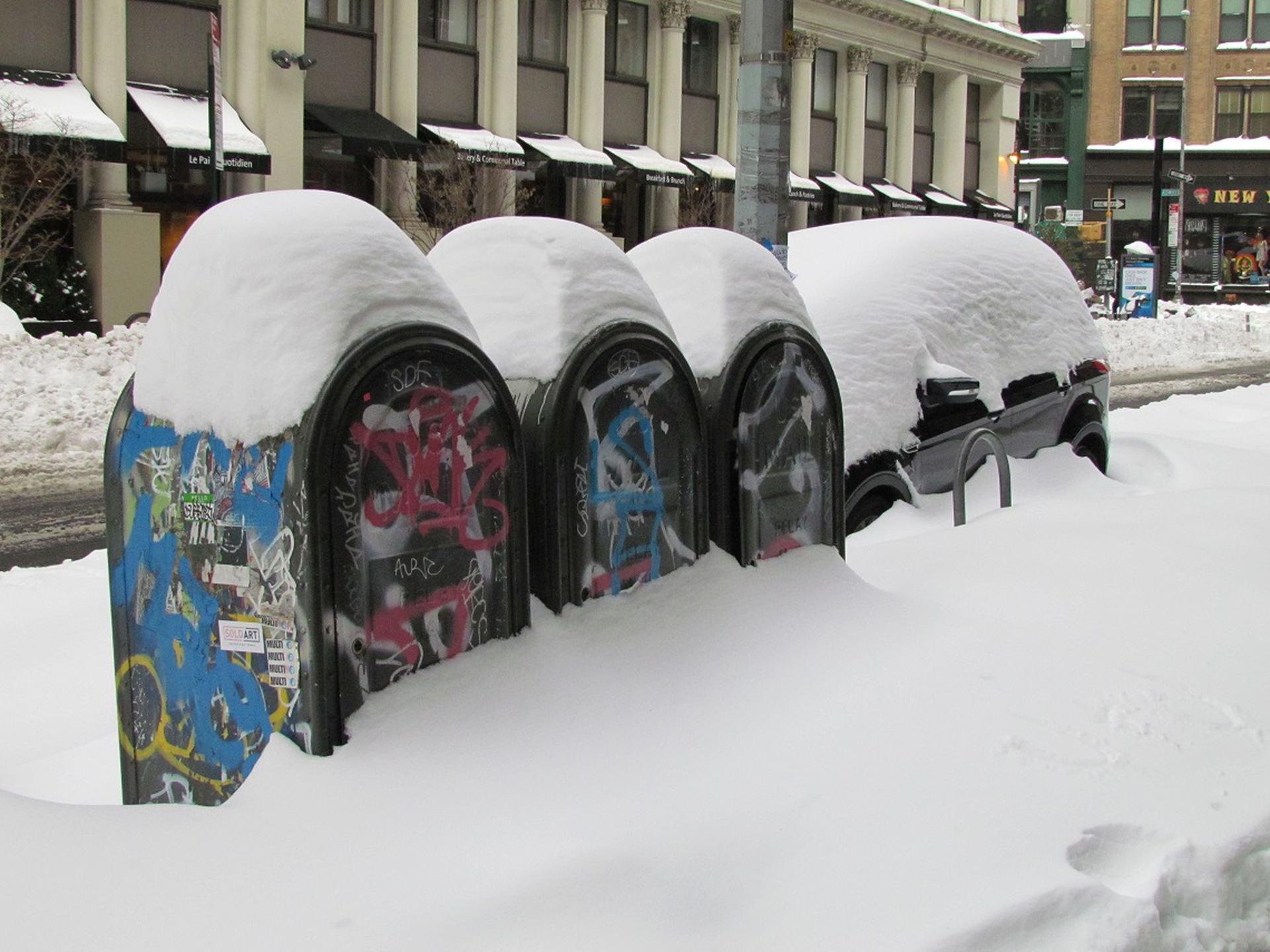 New York durante la bufera di neve Jonas © Luisa Gattone