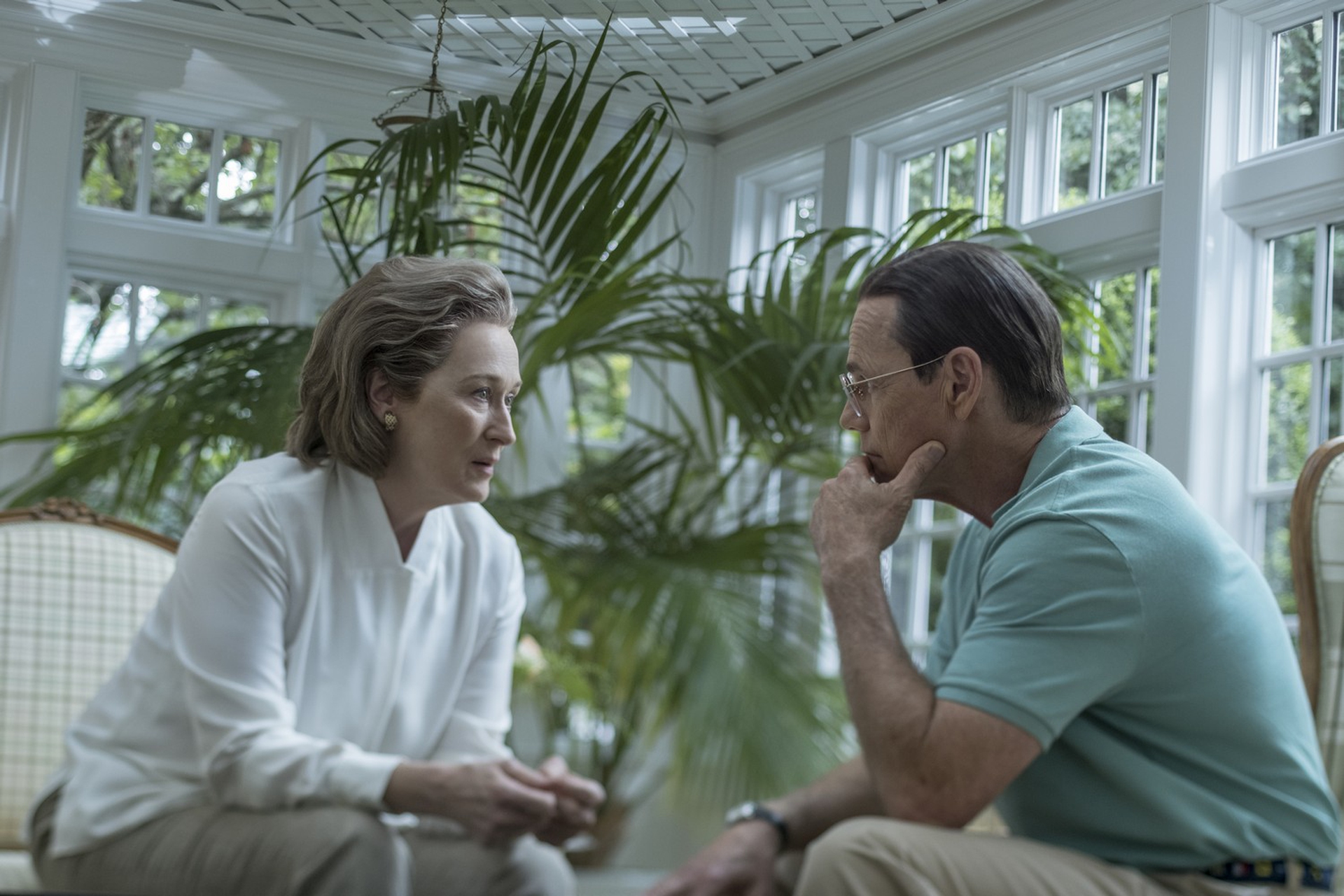 Meryl Streep e Bruce Greenwood in The Post
