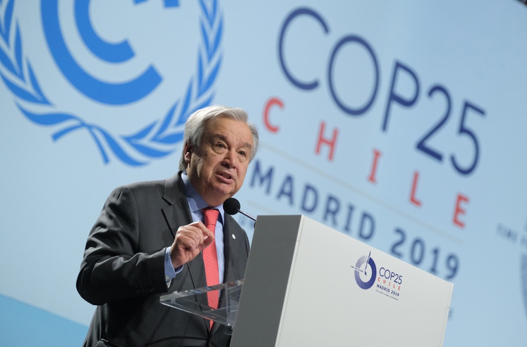 Il discorso di Antonio Guterres all'aertura della Cop 25 a Madrid