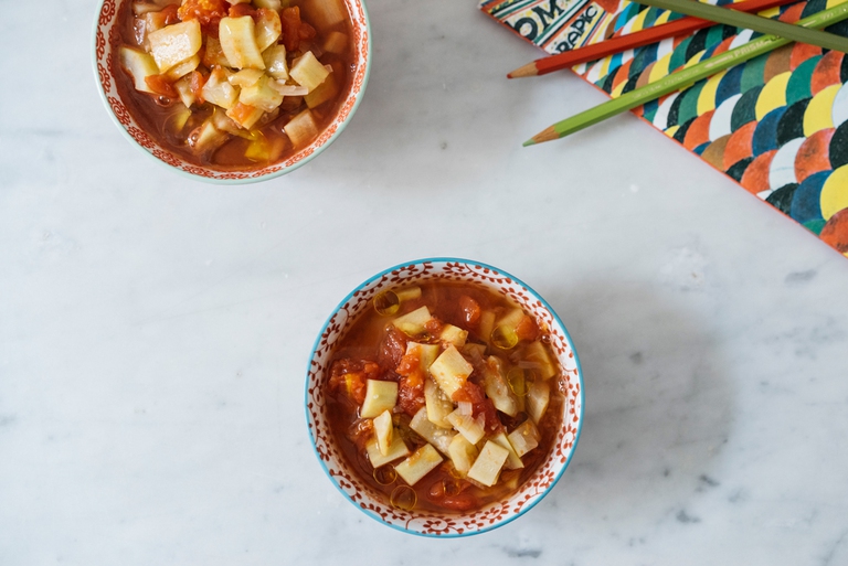  Minestrina di zucchina lunga