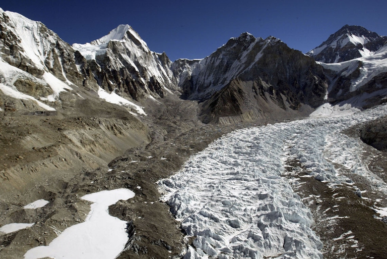 india, himalayas, glacier