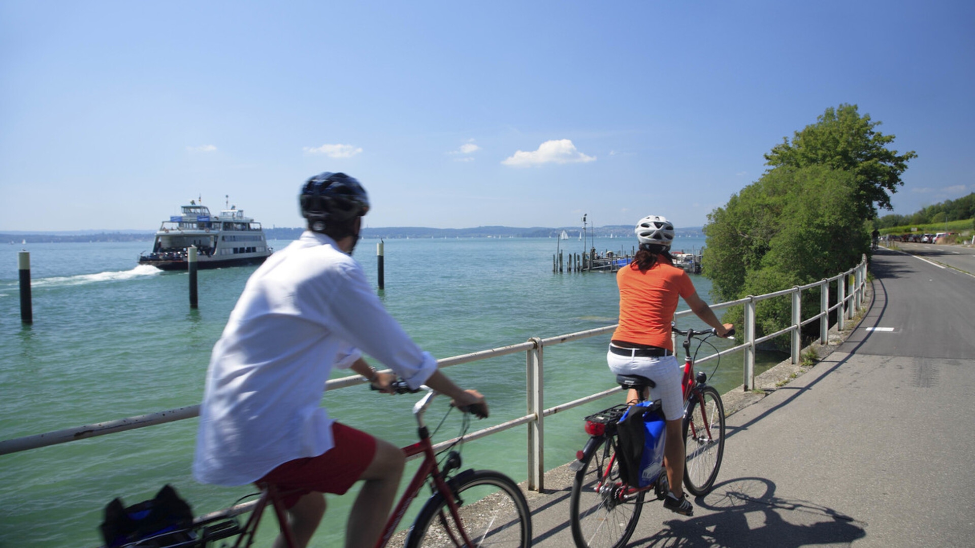 Cicloturisti sul lago di Costanza © Internationale Bodensee Tourismus