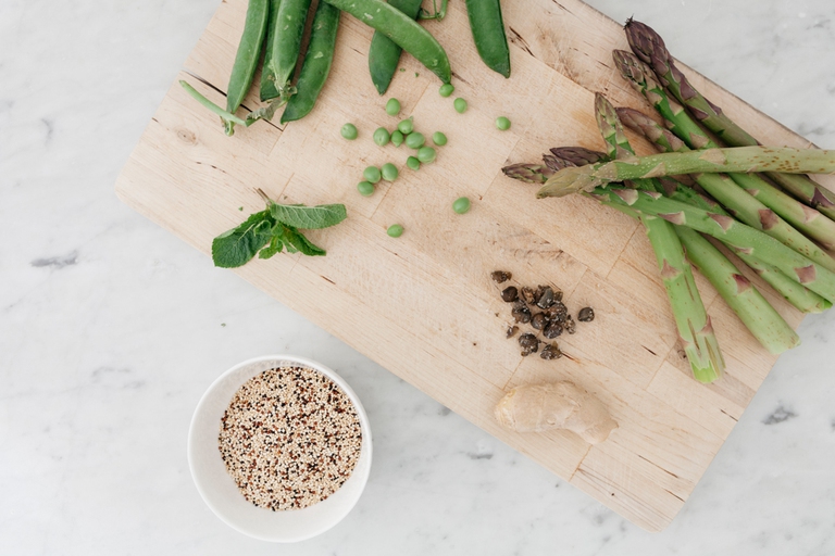 Ingredienti per l' insalata di quinoa