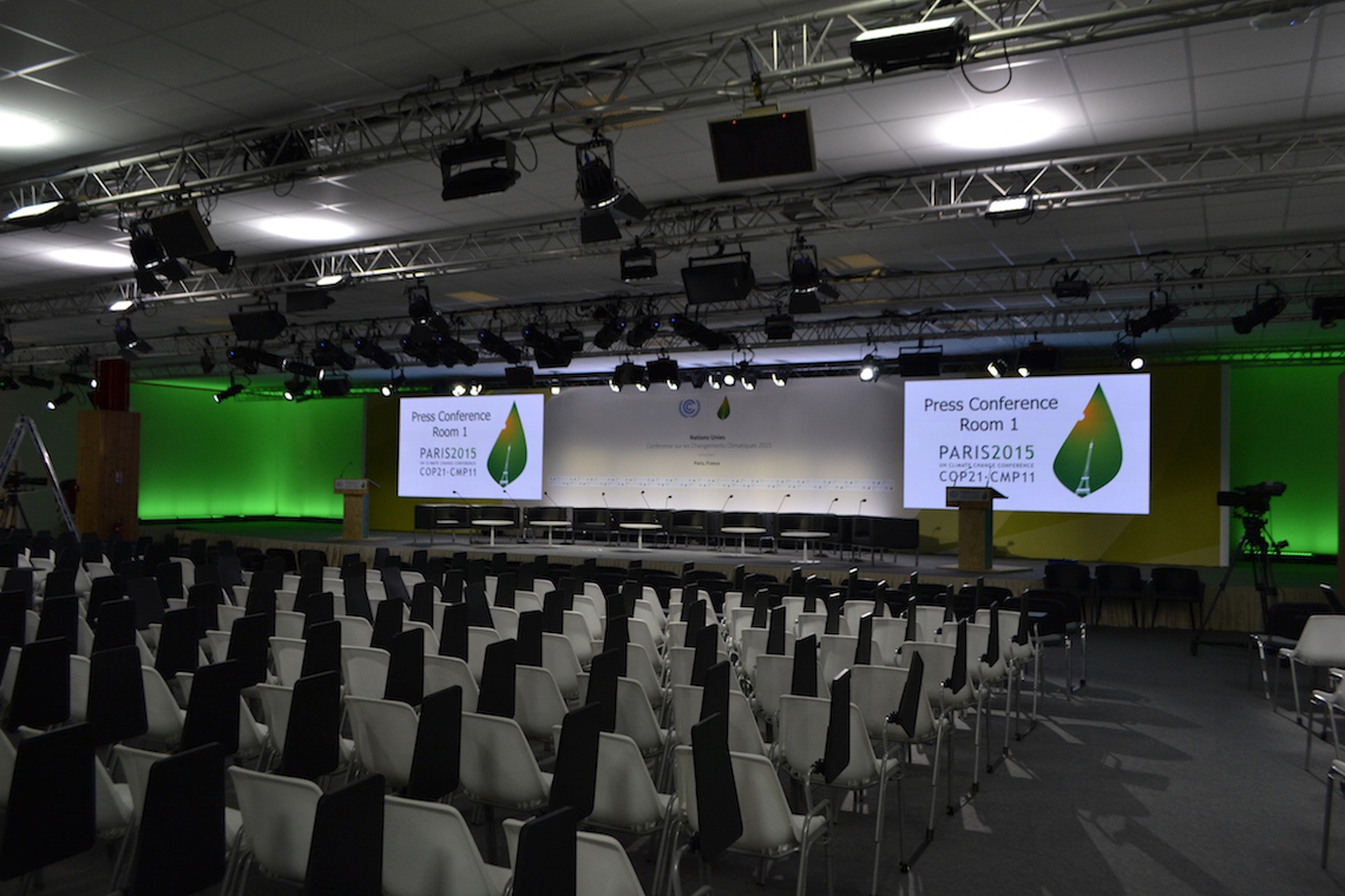 Paris Cop21 meeting room
