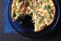 Frittatina con zucchine e patatine novelle