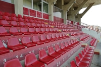 A Pontedera il primo stadio al mondo con le sedute in plastica riciclata