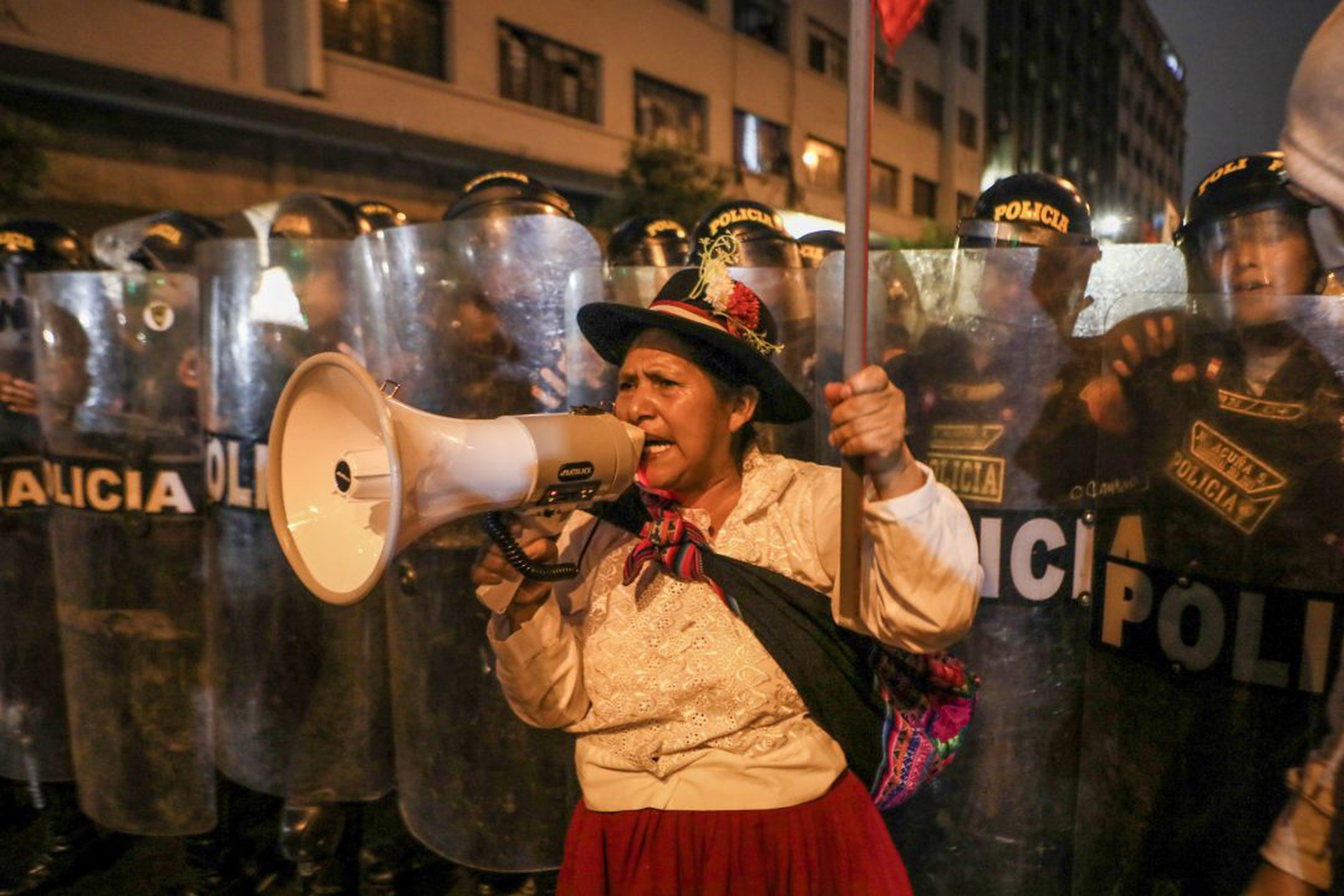 Protest against the government in Lima