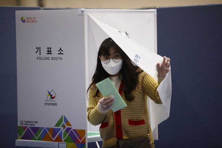 south korea, coronavirus, testing, tracking, elections