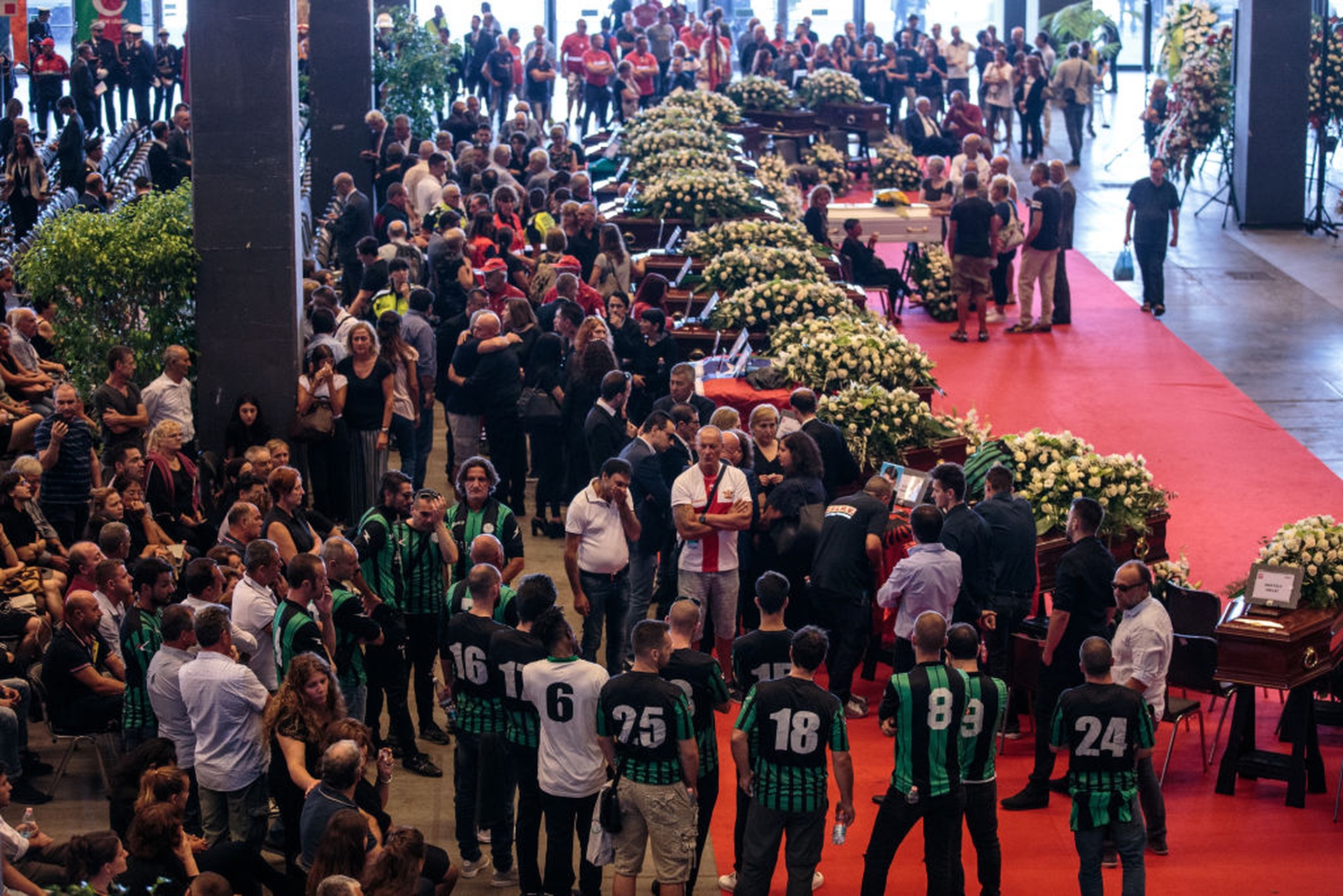 Funerali di stato per le vittime del crollo del ponte Morandi