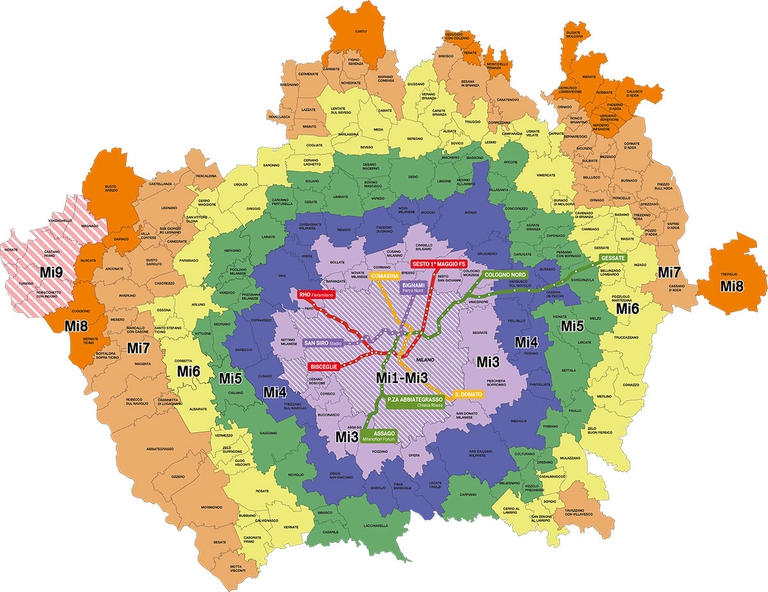 mappa metro Milano
