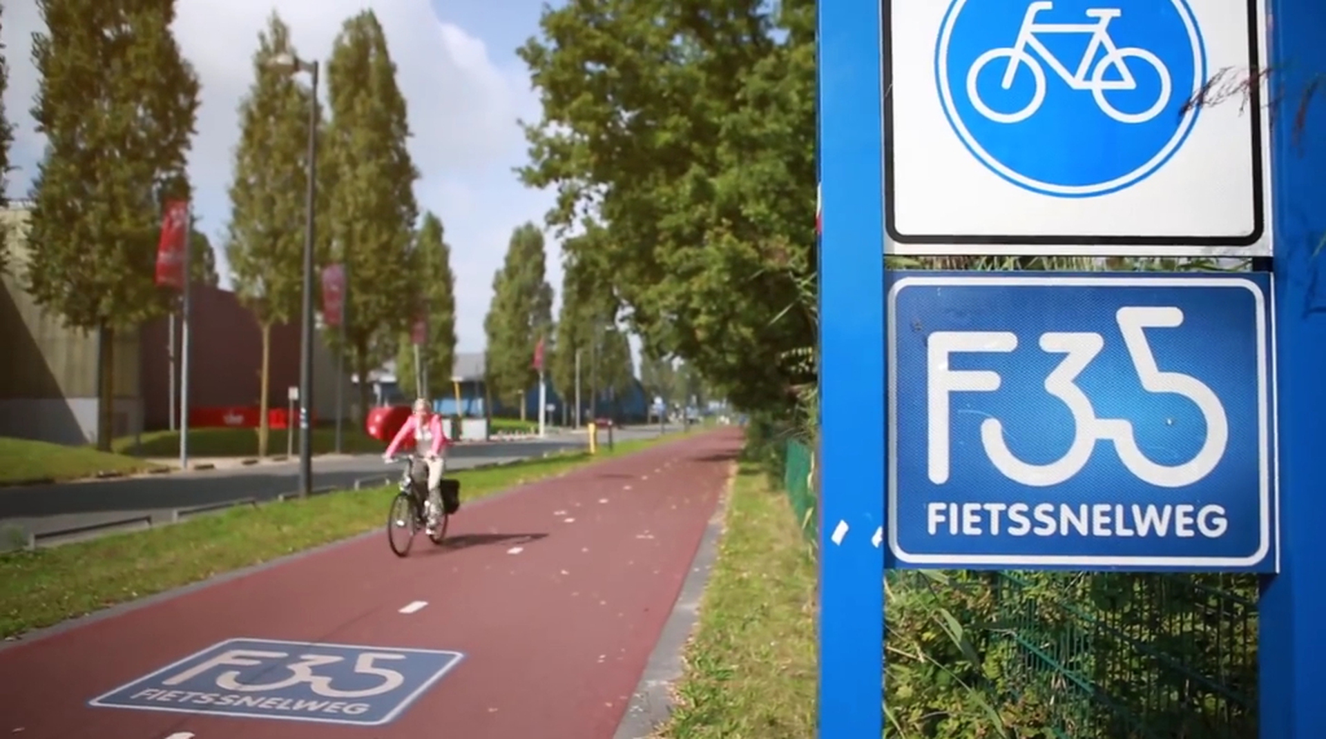 Highway for bicycles in the Netherlands