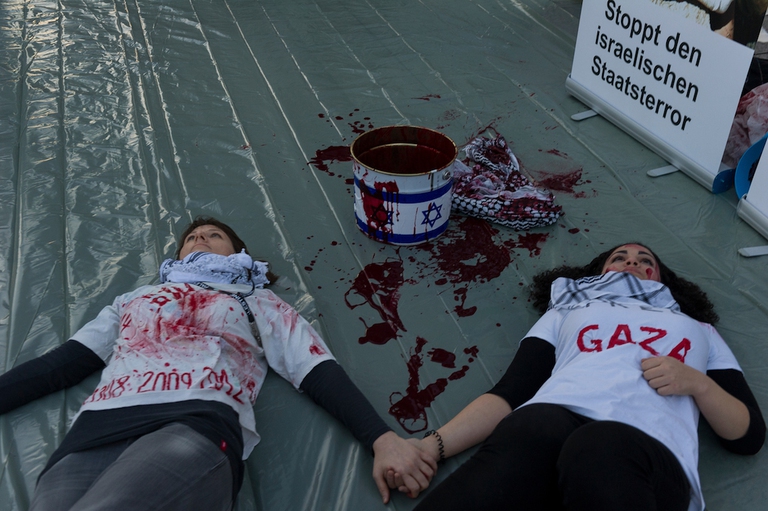 manifestazione israele palestina