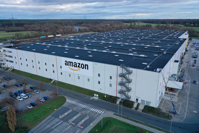 Amazon warehouse in the UK