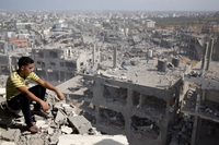 Le case colpite dai raid israeliani senza motivo, a Gaza
