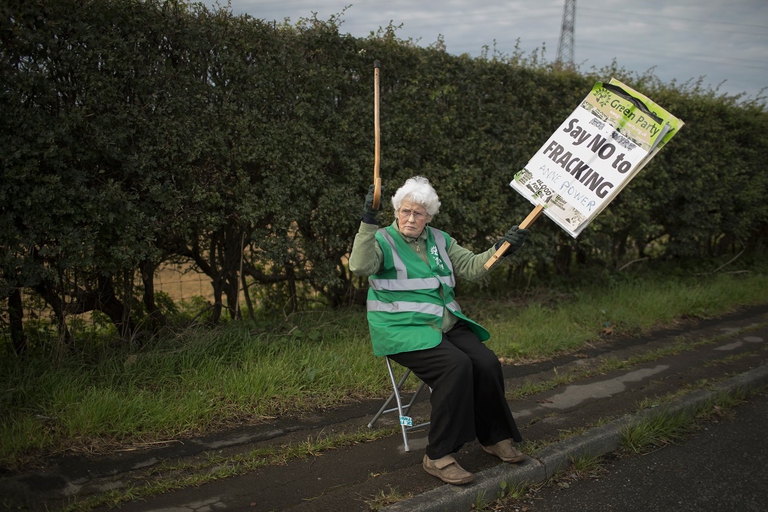 Sit in contro il fracking