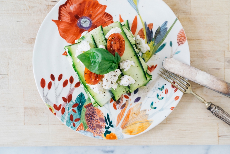 Lasagne di zucchine ricotta pomodorini