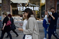 Distracted walking, looking at a phone when crossing the road can cost you a fine in Honolulu