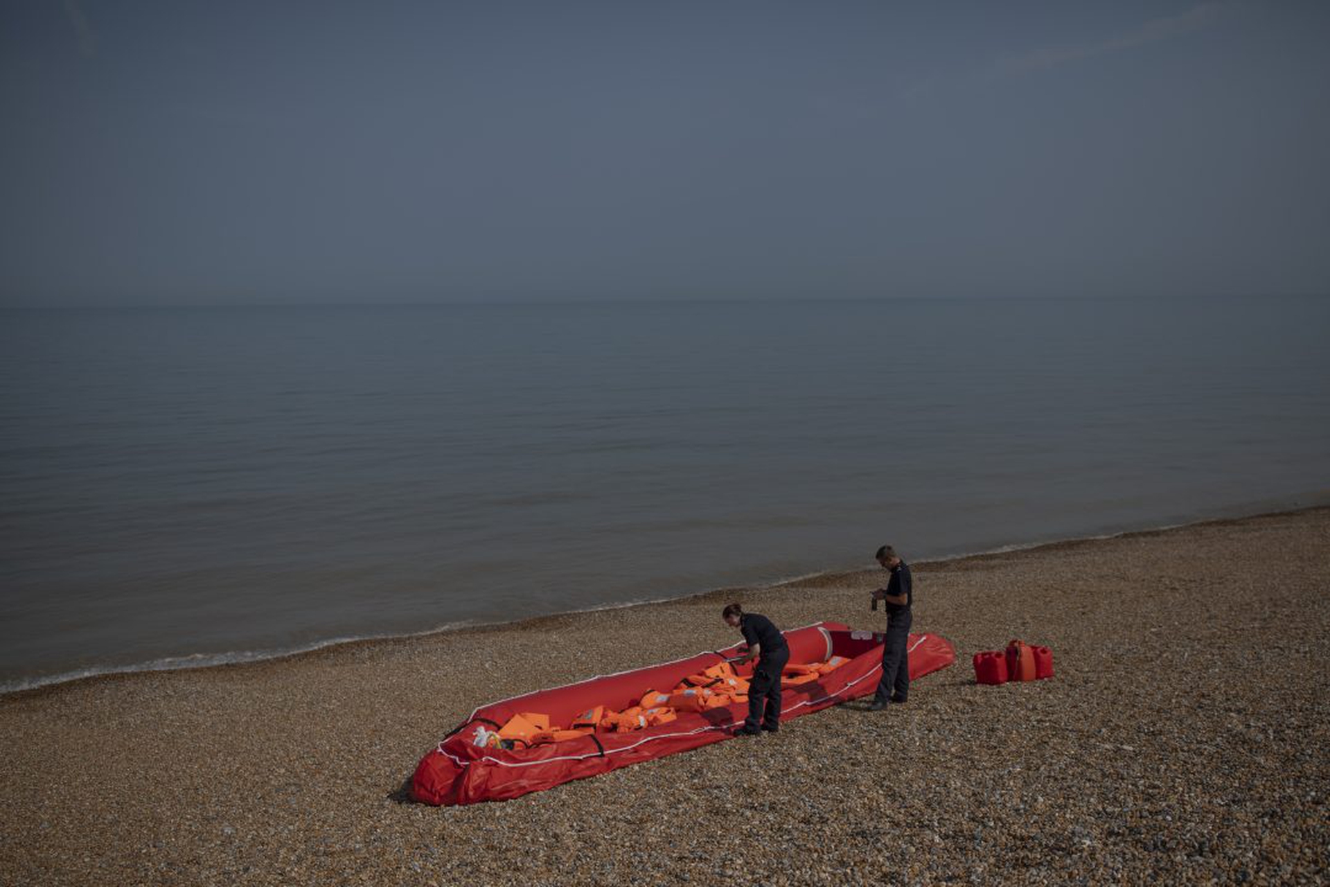 Record Number Of Migrants Land On The UK's South Coast