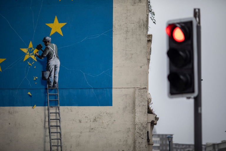 Banksy, EU mural, Dover, brexit