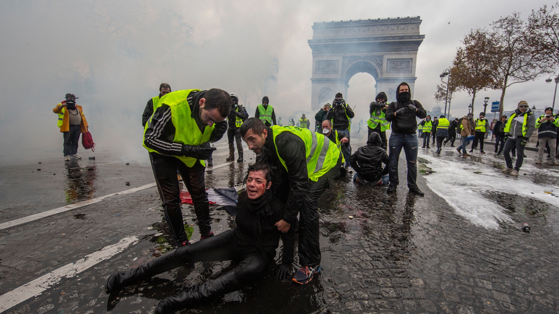 Gilet gialli a Parigi