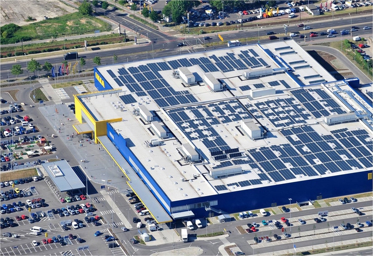 pannelli su un negozio Ikea