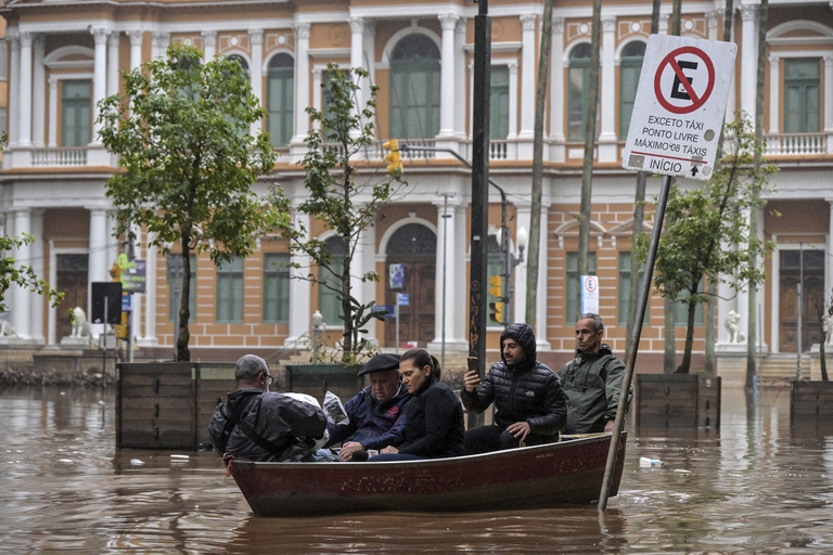 La situazione a Porto Alegre, nel centro storico, il 19 maggio